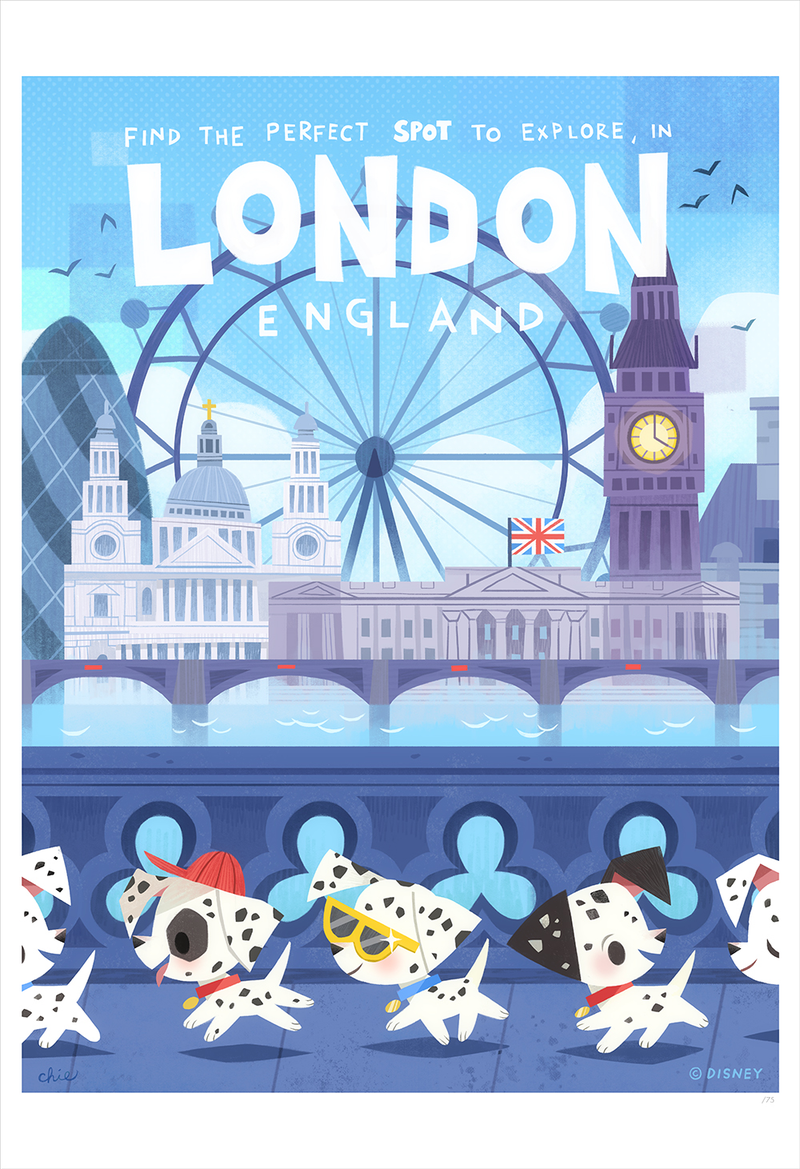 Tour of London by Chie Boyd, from 101 Dalmatians